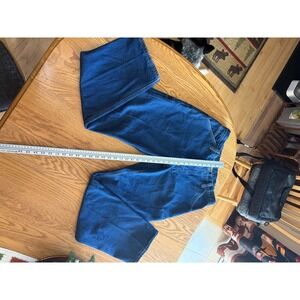 Diamond Gusset Dark Denim insulated Carpenter Jeans Size 36x32 EUC